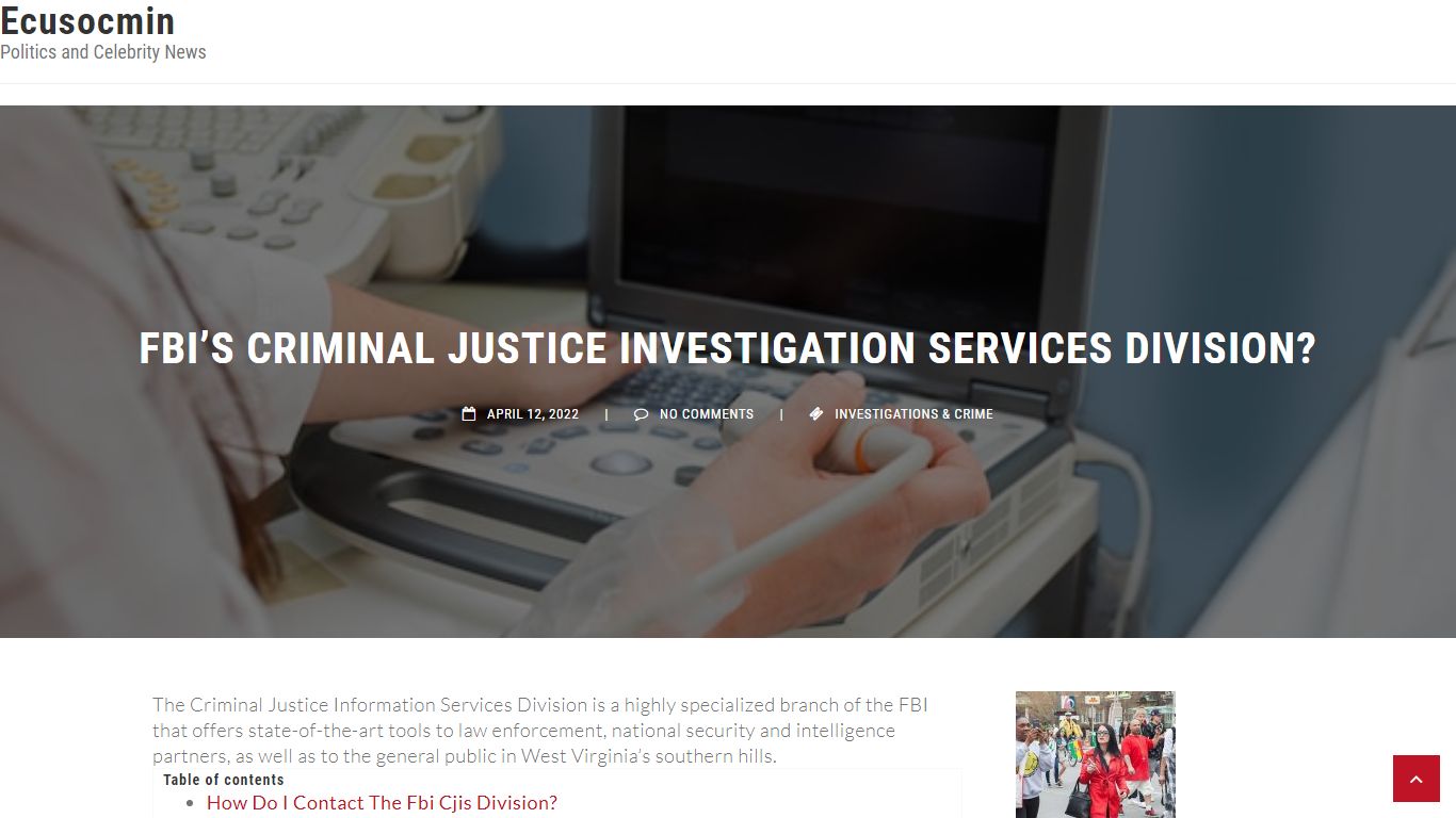 Fbi’s Criminal Justice Investigation Services Division?